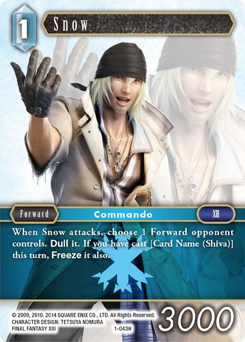 Image for Snow (Opus I) (1-043H) - Final Fantasy TCG
