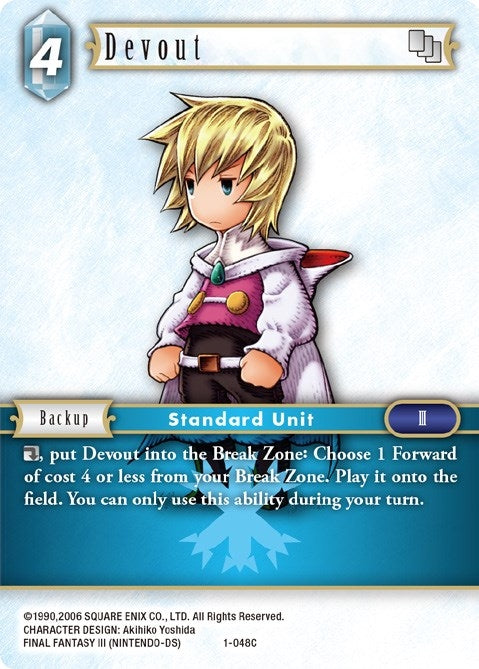 Image for Devout (Ingus) (Opus I) (1-048C) - Final Fantasy TCG