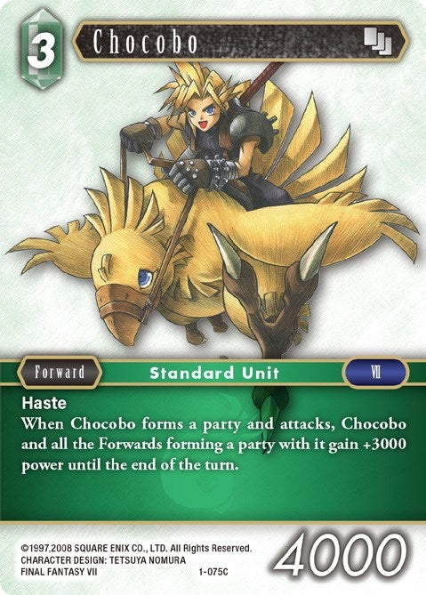 Image for Chocobo - 1-075C (Opus I) (1-075C) - Final Fantasy TCG