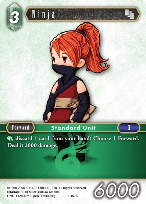 Image for Ninja (Refia) (Opus I) (1-078C) - Final Fantasy TCG