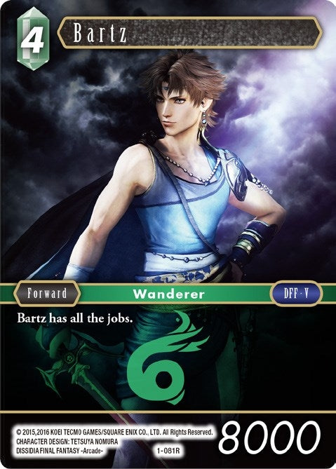 Image for Bartz (Opus I) (1-081R) - Final Fantasy TCG