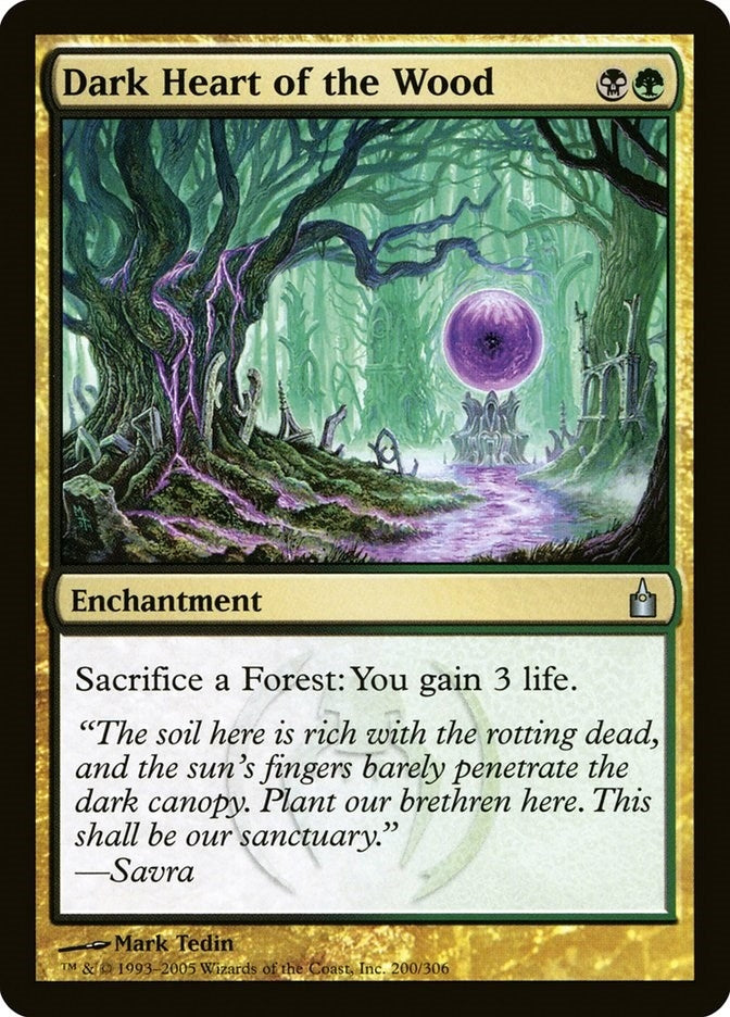 Image for Dark Heart of the Wood (Ravnica: City of Guilds) (200) - Magic: The Gathering