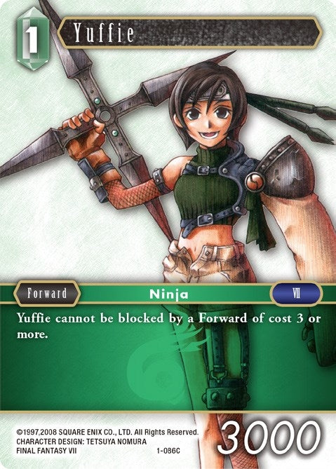 Image for Yuffie (Common) (Opus I) (1-086C) - Final Fantasy TCG