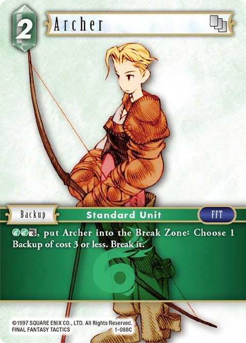 Image for Archer (Male Unit) - 1-088C (Opus I) (1-088C) - Final Fantasy TCG