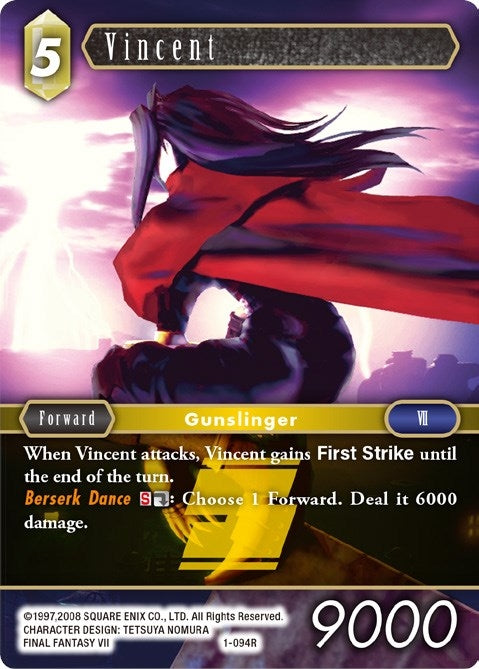 Image for Vincent (Opus I) (1-094R) - Final Fantasy TCG
