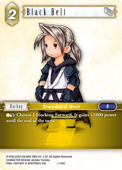 Image for Black Belt (Luneth) - 1-100C (Opus I) (1-100C) - Final Fantasy TCG