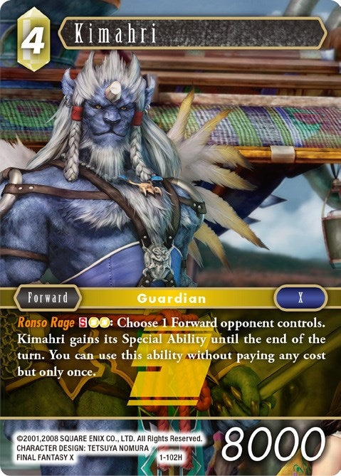 Image for Kimahri (Hero) (Opus I) (1-102H) - Final Fantasy TCG