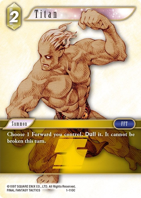 Image for Titan (Opus I) (1-110C) - Final Fantasy TCG