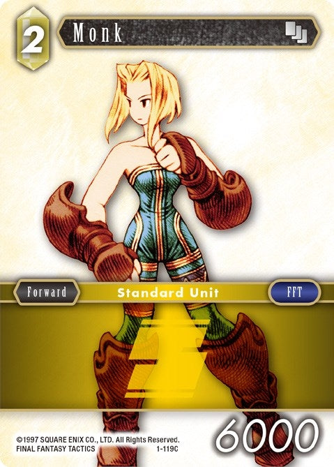 Image for Monk (Female Unit) (Opus I) (1-119C) - Final Fantasy TCG