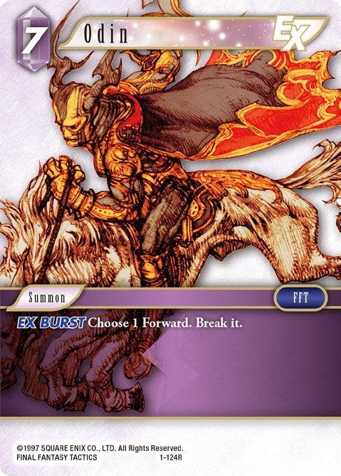 Image for Odin EX (Opus I) (1-124R) - Final Fantasy TCG