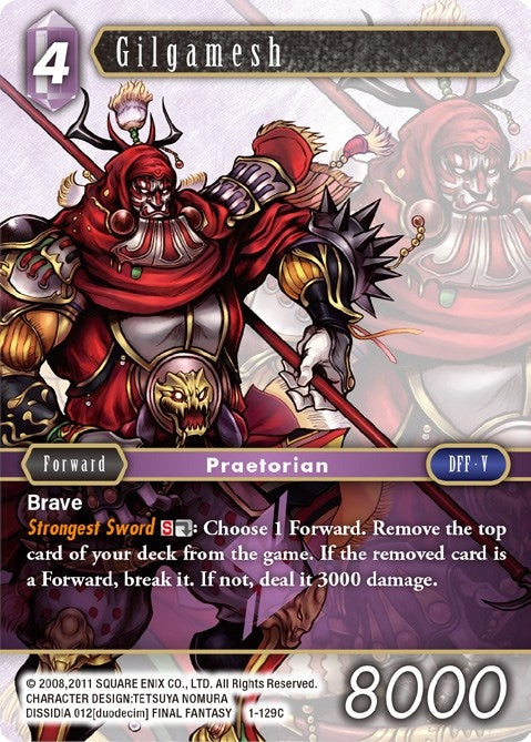 Image for Gilgamesh (Common) (Opus I) (1-129C) - Final Fantasy TCG