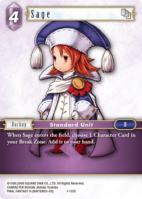 Image for Sage (Refia) (Opus I) (1-133C) - Final Fantasy TCG