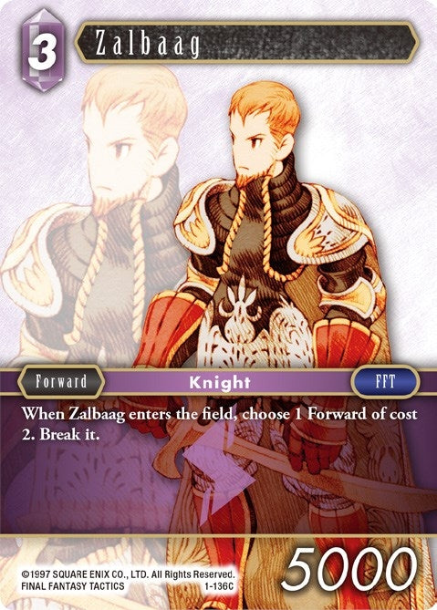 Image for Zalbaag (Opus I) (1-136C) - Final Fantasy TCG