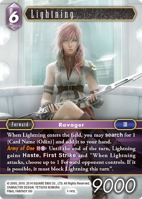 Image for Lightning (Legend) (Opus I) (1-141L) - Final Fantasy TCG