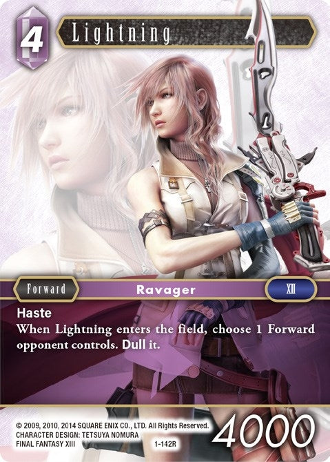Image for Lightning (Rare) (Opus I) (1-142R) - Final Fantasy TCG