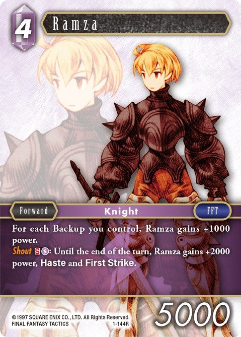 Image for Ramza (Rare) (Opus I) (1-144R) - Final Fantasy TCG