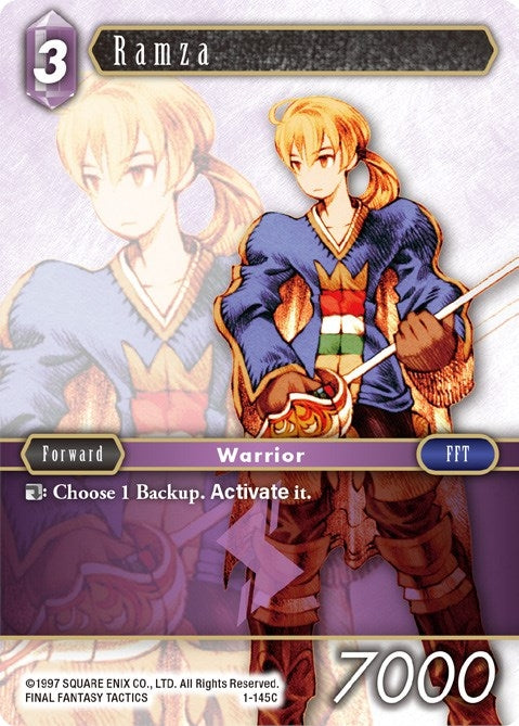 Image for Ramza (Common) (Opus I) (1-145C) - Final Fantasy TCG