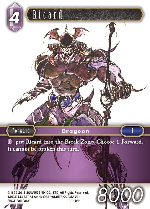 Image for Ricard (Opus I) (1-146H) - Final Fantasy TCG