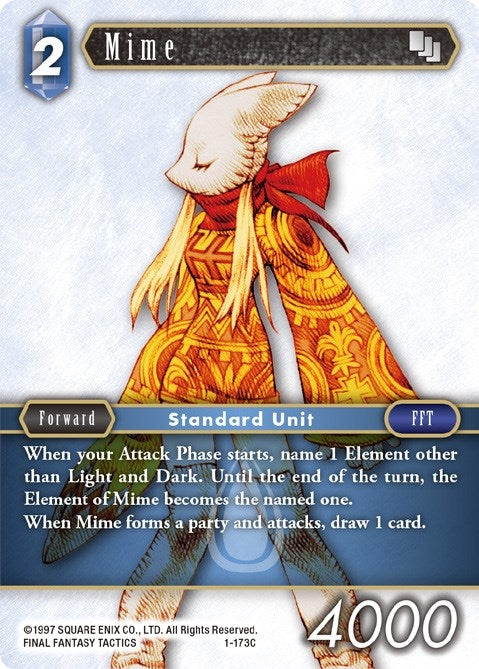 Image for Mime (Female Unit) (Opus I) (1-173C) - Final Fantasy TCG