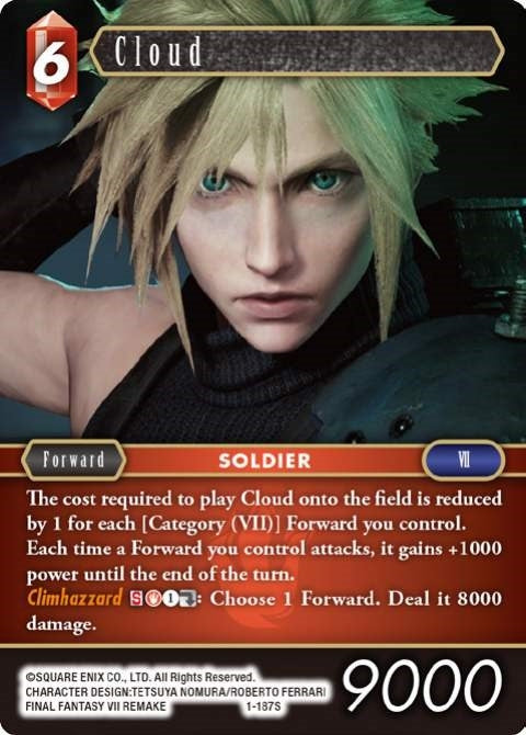 Image for Cloud (Starter) (Opus I) (1-187S) - Final Fantasy TCG