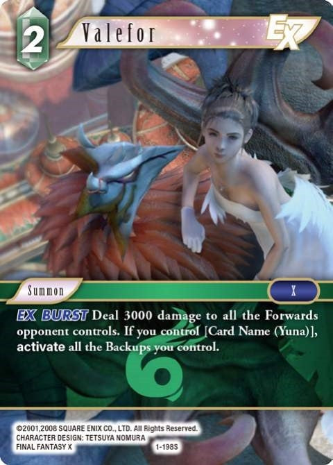 Image for Valefor EX (Opus I) (1-198S) - Final Fantasy TCG