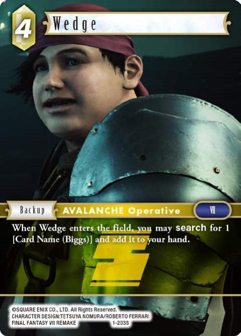 Image for Wedge (Opus I) (1-203S) - Final Fantasy TCG