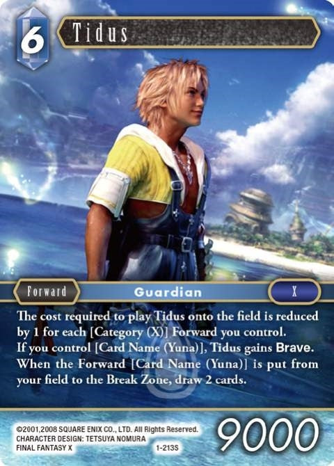 Image for Tidus (Starter) (Opus I) (1-213S) - Final Fantasy TCG