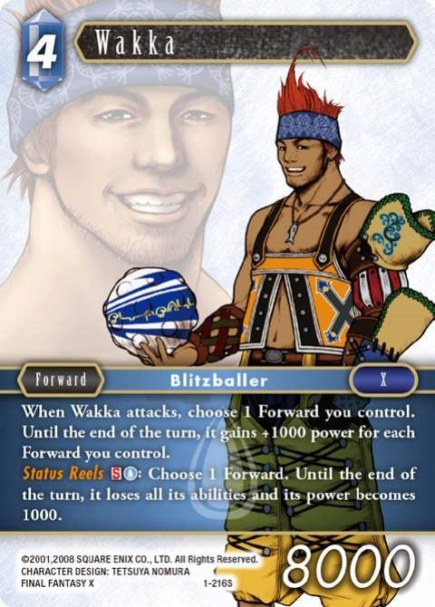 Image for Wakka (Starter) (Opus I) (1-216S) - Final Fantasy TCG