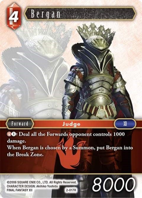 Image for Bergan (Opus II) (2-017R) - Final Fantasy TCG