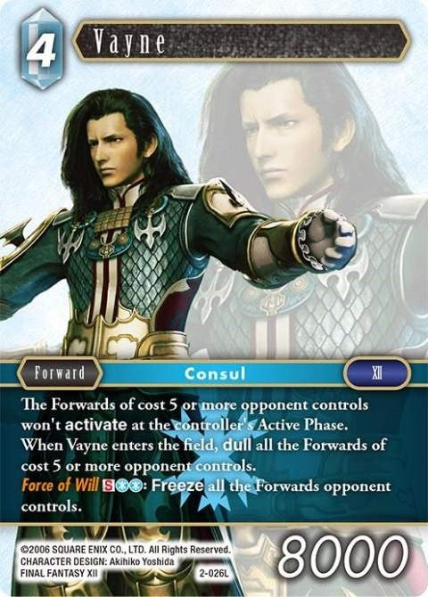 Image for Vayne (Opus II) (2-026L) - Final Fantasy TCG