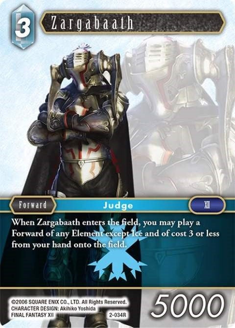 Image for Zargabaath (Opus II) (2-034R) - Final Fantasy TCG