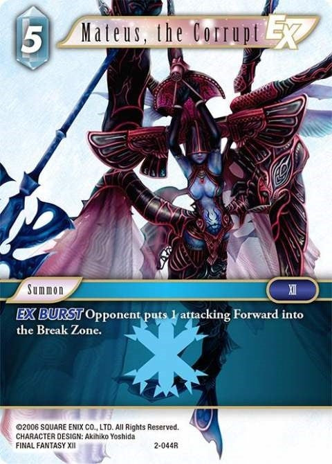 Image for Mateus, the Corrupt EX (Opus II) (2-044R) - Final Fantasy TCG