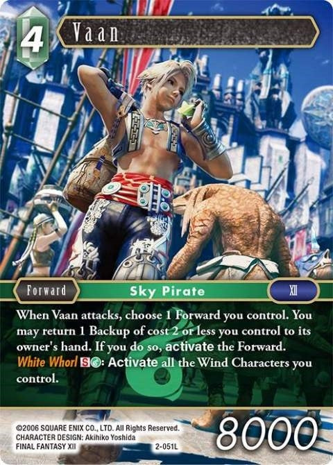 Image for Vaan (Legend) (Opus II) (2-051L) - Final Fantasy TCG