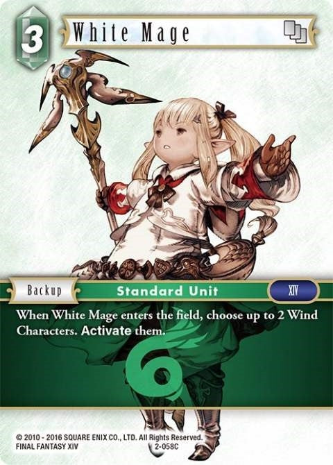Image for White Mage (Opus II) (2-058C) - Final Fantasy TCG