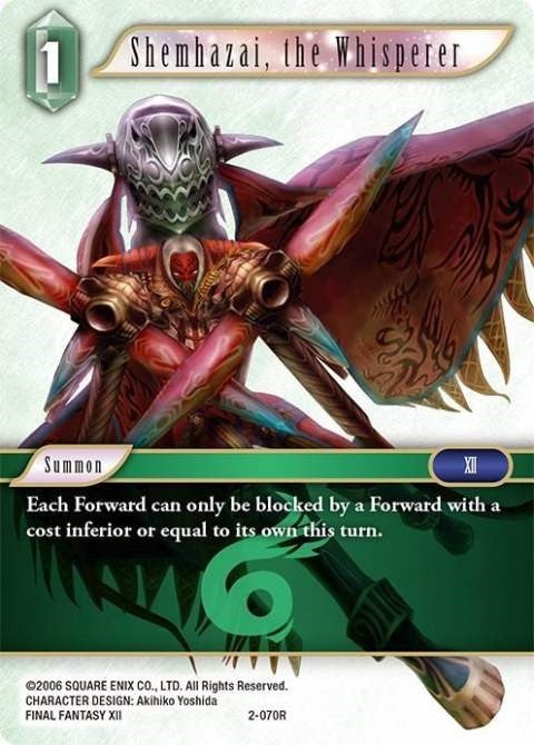 Image for Shemhazai, the Whisperer (Opus II) (2-070R) - Final Fantasy TCG