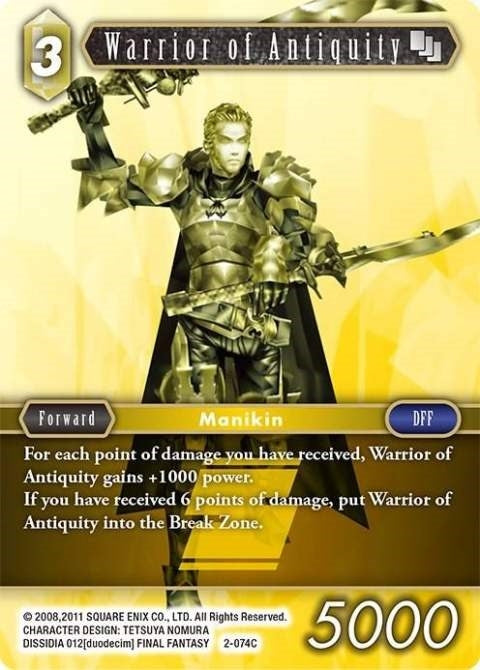 Image for Warrior of Antiquity (Opus II) (2-074C) - Final Fantasy TCG