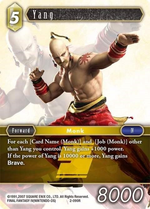 Image for Yang (Rare) (Opus II) (2-090R) - Final Fantasy TCG