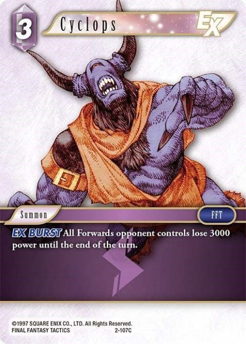 Image for Cyclops EX (Opus II) (2-107C) - Final Fantasy TCG
