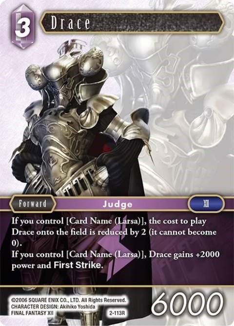 Image for Drace (Opus II) (2-113R) - Final Fantasy TCG