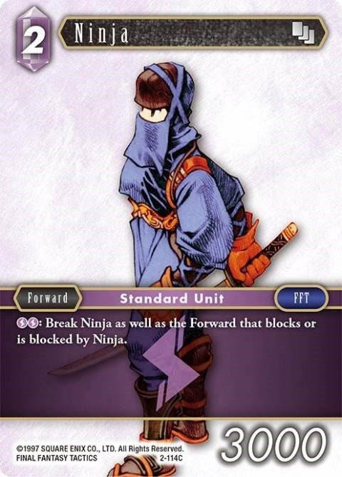 Image for Ninja (Male Unit) (Opus II) (2-114C) - Final Fantasy TCG
