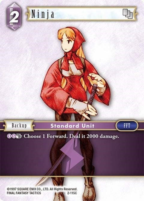 Image for Ninja (Female Unit) (Opus II) (2-115C) - Final Fantasy TCG