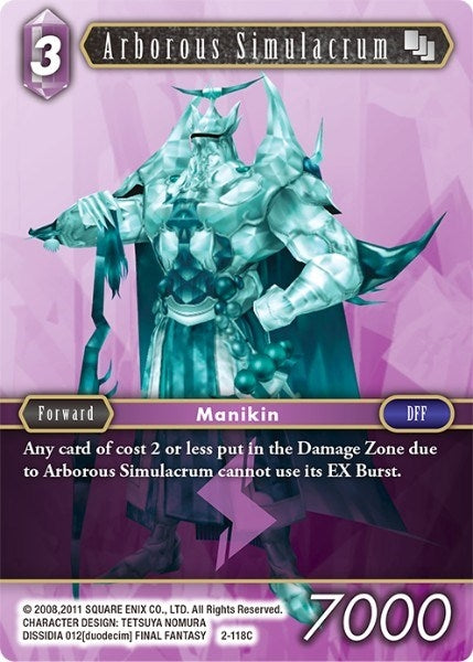 Image for Arborous Simulacrum (Opus II) (2-118C) - Final Fantasy TCG