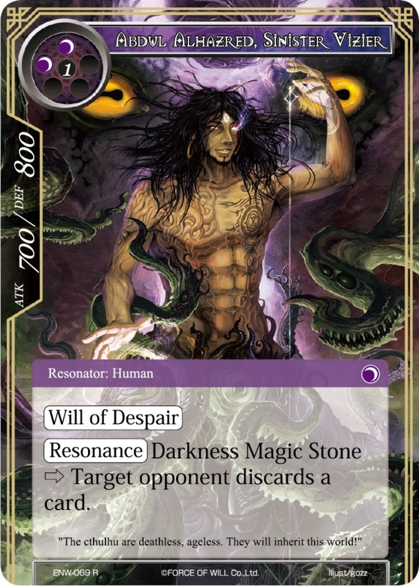 Image for Abdul Alhazred, Sinister Vizier (Echoes of the New World) (ENW-069) - Force of Will