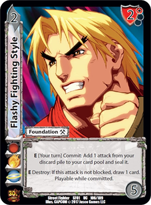 Image for Flashy Fighting Style (Street Fighter CCG) (106) - UniVersus