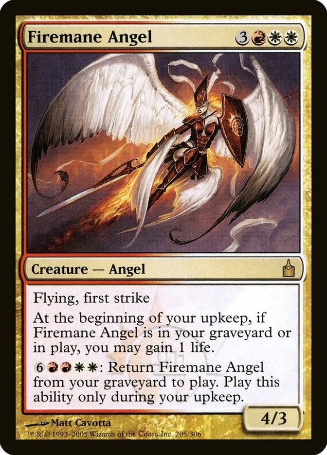 Image for Firemane Angel (Ravnica: City of Guilds) (205) - Magic: The Gathering