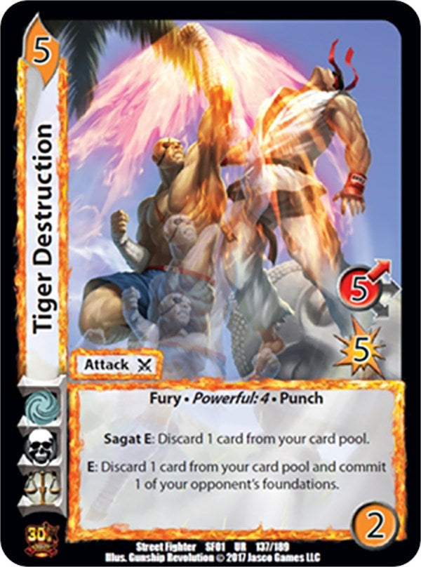 Image for Tiger Destruction (Street Fighter CCG) (137) - UniVersus