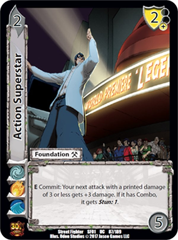 Image for Action Superstar (Street Fighter CCG) (87) - UniVersus