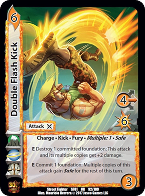 Image for Double Flash Kick (Street Fighter CCG) (92) - UniVersus