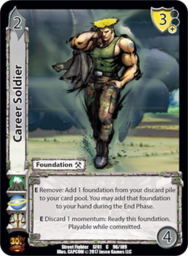 Image for Career Soldier (Street Fighter CCG) (96) - UniVersus