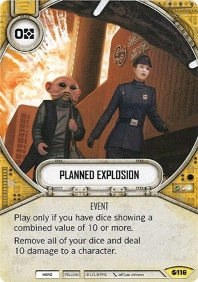 Image for Planned Explosion (Spirit of Rebellion) (116) - Star Wars: Destiny